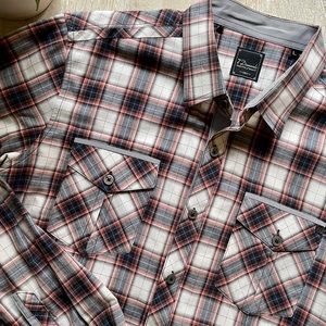 7 Diamonds Plaid Button Down